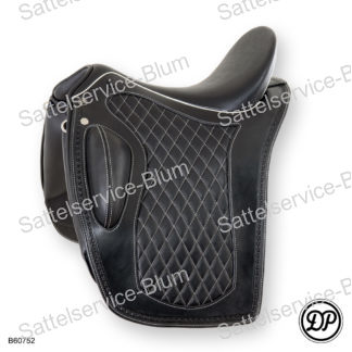 Bolero XT schwarz Näht weiss Keder weiss edelstahl