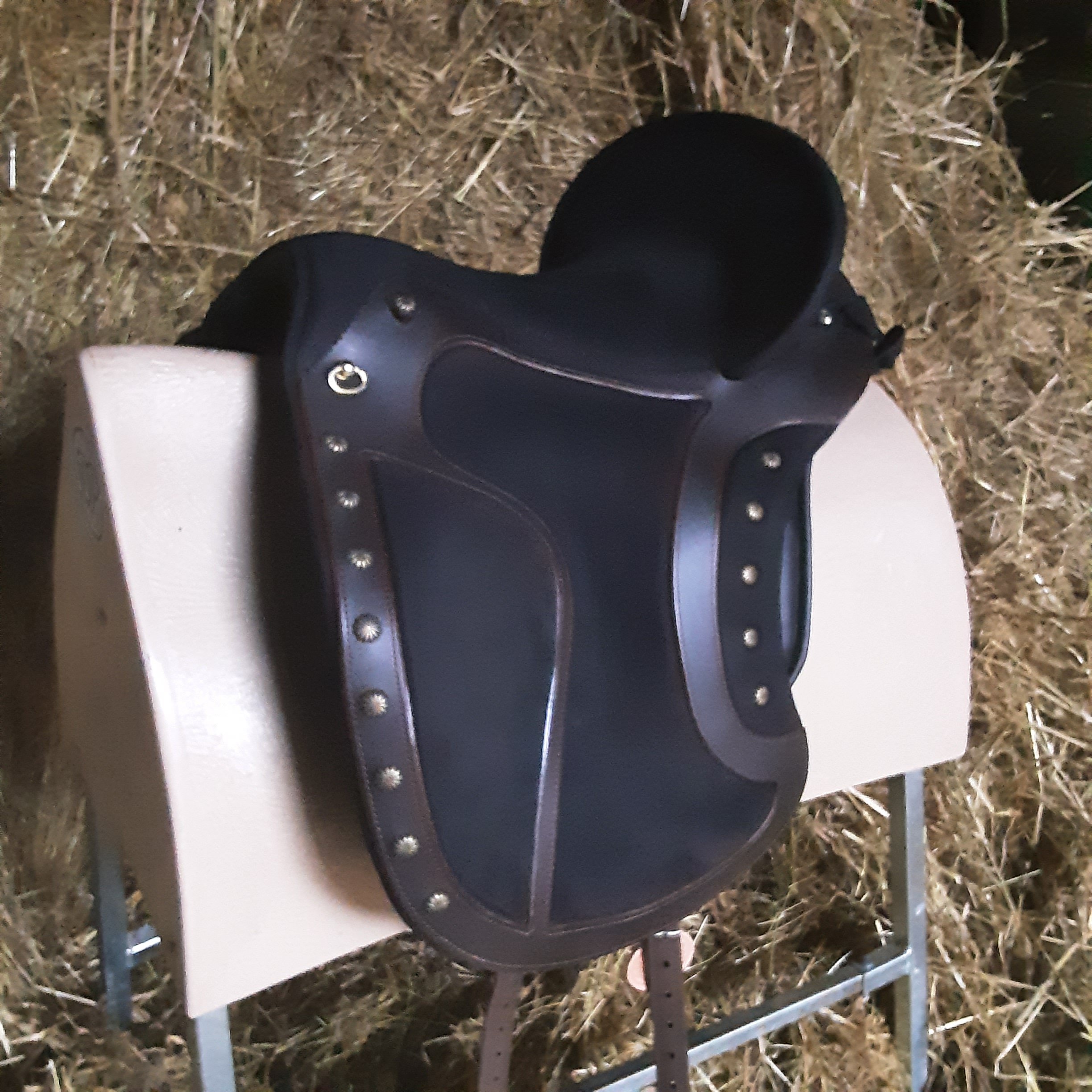 * Deuber Sattel "El Campo SKL shorty" S2 african nubuk schwarz – Bild 2