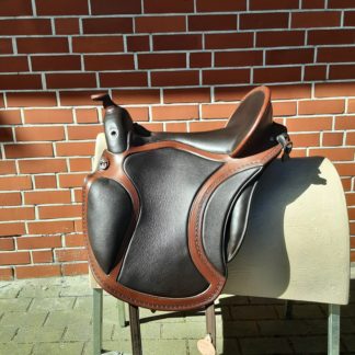 El Campo Western shorty S2 havanna border-tooling