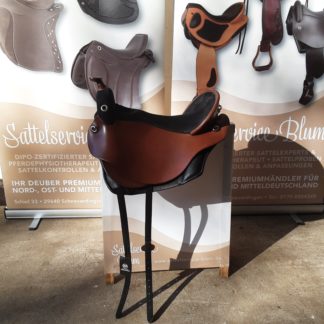 Deuber Sattel "Quantum Western" S3 Havanna Schwarz Nubuk Silber