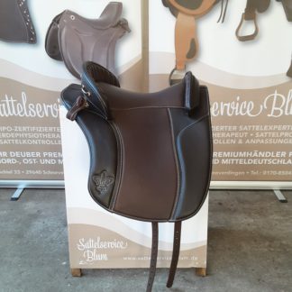 Deuber Sattel "Ibero Verano" S3 Africano Braun Messing